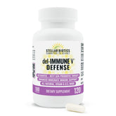 Del-Immune V frasco frontal mostrando etiqueta y beneficios visibles