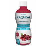 DermaRite ProHeal frente del envase mostrando etiqueta y sabor Cherry Splash, claridad informativa