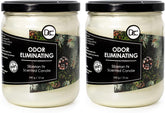 Dianne's Custom Candles vista frontal pack dos vela elimina olores