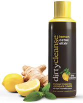 Dirty Cleanse frente del envase mostrando diseño y beneficio de limpieza digestiva