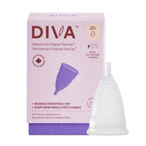 DIVA Cup modelo 0 vista frontal, tamaño compacto y protección duradera