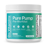 Do Vitamins PurePump vista frontal limpia y profesional, muestra confianza