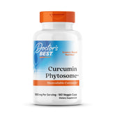 Doctor's BEST frasco frontal del Curcumin Phytosome mostrando el envase y beneficios