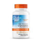 Doctor's BEST frasco frontal del suplemento Curcumin C3 Complex, presentación clara