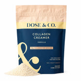 DOSE & CO. frente del paquete mostrando la marca y beneficio de nutrición