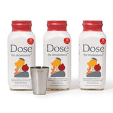 DOSE frasco frontal mostrando etiqueta clara y beneficio de apoyo cardiovascular