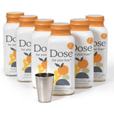 Dose for Your Liver vista frontal de la botella 16 oz con etiqueta clara y beneficios