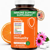 dose + remedy frasco frontal mostrando suplemento y facilidad de uso