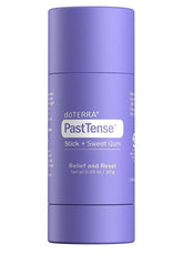 doTERRA stick PastTense frente del envase mostrando tamaño práctico