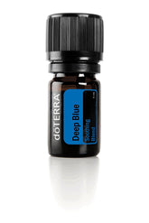 doTERRA Deep Blue frente del envase muestra tamaño 5 ml y portabilidad