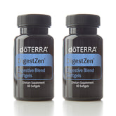 doTERRA frasco DigestZen frente mostrando diseño y conveniencia
