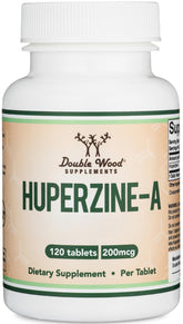 Double Wood Supplements frasco frontal mostrando 120 tabletas y claridad de dosis
