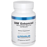 Douglas Laboratories frasco frontal mostrando DIM Enhanced para apoyo hormonal