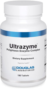 Douglas Laboratories Ultrazyme frente del empaque mostrando etiqueta y beneficios