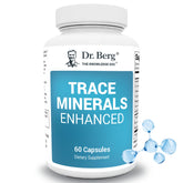 Dr. Berg envase frontal Trace Minerals mostrando diseño y cantidad 60 cápsulas