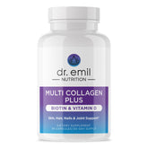 Dr. Emil Nutrition envase frontal mostrando el producto y confianza