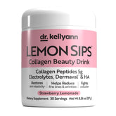 Dr. Kellyann frasco frontal fresa-limonada mostrando diseño y ventaja práctica