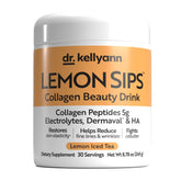Dr. Kellyann empaque frontal mostrando sabor y porciones para hidratación