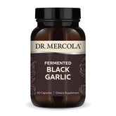 Dr. Mercola frasco frontal mostrando el diseño claro y beneficios