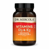 Dr. Mercola mostrando el envase frontal, confianza y pureza