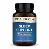 Dr. Mercola frasco frontal mostrando la marca y beneficios para dormir