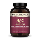 Dr. Mercola envase frontal, suplemento NAC con información clara