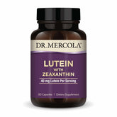 Dr. Mercola envase frontal mostrando etiqueta y beneficios clave
