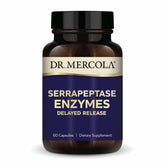 Dr. Mercola frasco frontal mostrando etiqueta clara y beneficio de potencia