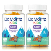 DR. MORITZ envase frontal que muestra pack de gomitas y beneficios claros
