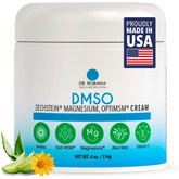 Dr. Robaina crema DMSO frente mostrando envase y ventajas de absorción rápida