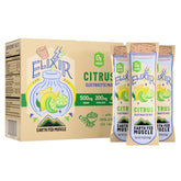 Earth Fed Muscle empaque frontal mostrando sobres y beneficios