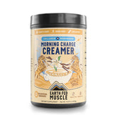 Earth Fed Muscle envase frontal mostrando marca y sabor vainilla