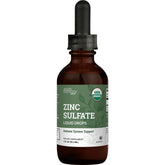 Earth Harmony Naturals botella frontal mostrando zinc líquido y beneficios