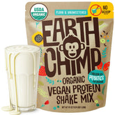 EarthChimp frente del envase mostrando 64 oz y 52 porciones, claridad de ingredientes