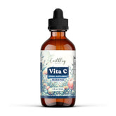 Earthley Wellness envase frontal de Vita-C mostrando diseño y tamaño, ideal para elección informada