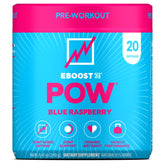 EBOOST POW vista frontal del envase mostrando sabor y beneficios