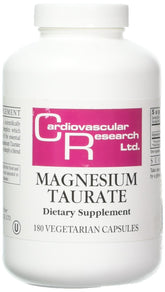 Ecological Formulas frasco frontal de Magnesium Taurate mostrando etiqueta y cantidad