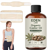 Eden Labs Castor Oil frente del pack mostrando kit completo y beneficios