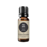Edens Garden frasco frontal de Palo Santo mostrando diseño y pureza
