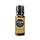 Edens Garden botella frontal petitgrain mostrando diseño y pureza