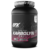 Envase Karbolyn Fuel EFX Sports frontal mostrando diseño y sabor fresa