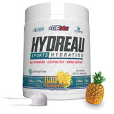 EHP Labs frontal del envase mostrando formato y sabor Fijian Pineapple