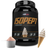 EHP Labs IsoPept frente del envase mostrando sabor y beneficios