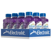 Electrolit botella uva frontal mostrando tamaño y diseño, hidratación conveniente