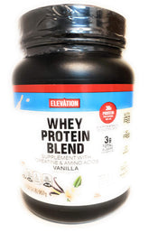 Elevation envase delantero mostrando etiqueta y beneficio proteico