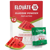 Elovate 15 frontal del envase mostrando sobres y beneficio portable