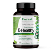 EMERALD LABS frasco frontal mostrando B-Healthy y beneficio de pureza