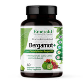 EMERALD LABS frasco frontal mostrando Bergamot+ y claridad de ingredientes