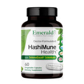Emerald Labs HashiMune Health frasco frontal mostrando etiqueta y beneficios