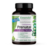 EMERALD LABS envase frontal del Prenatal 1-Daily Multi mostrando etiqueta clara y confianza